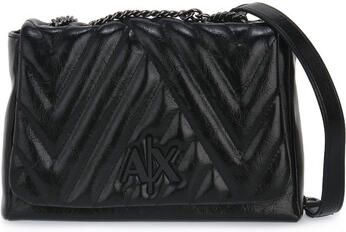 Armani Exchange Gewatteerde schoudertas met klep en logo Black Dames - Foto 2
