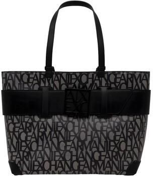 Armani Exchange Stijlvolle bedrukte handtas voor vrouwen Black Dames