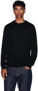 Armani Exchange Fijne Wollen Trui Noirs Collectie Black Heren - Foto 8