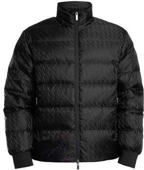 EAX Windjack Pufferjack met logopatroon