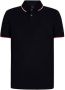 Armani Exchange Blauwe effen polo met knopen Blue Heren - Thumbnail 1