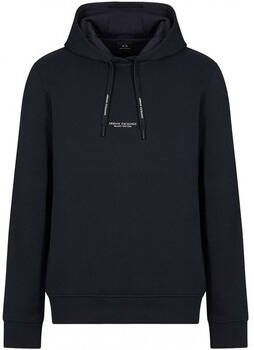 Armani Exchange Blauwe Hoodie Sweatshirt Milano New York Blue Heren