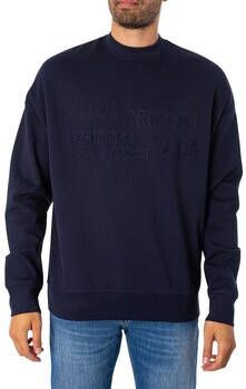 EAX Sweater Sweatshirt met reliëf