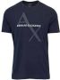 Armani Exchange Heren Katoenen T-Shirt voor Lente Zomer Black Heren - Thumbnail 1