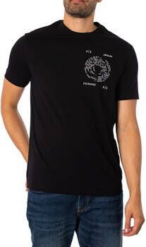 EAX T-shirt Korte Mouw Pima T-shirt met cirkellogo
