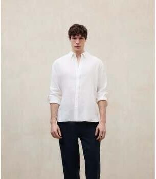 Ecoalf Overhemd Lange Mouw Malibu Shirt Blanco