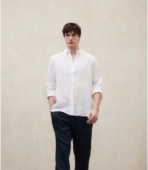 Ecoalf Overhemd Lange Mouw Malibu Shirt Blanco