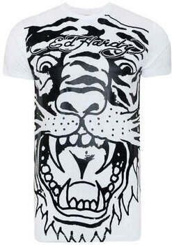 Ed Hardy T-shirt Korte Mouw Big-Tiger T-Shirt White