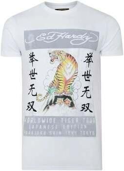 Ed Hardy T-shirt Korte Mouw Mt-Tiger T-Shirt White