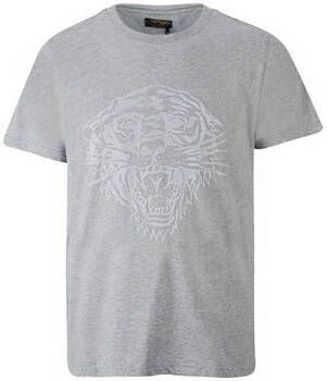 Ed Hardy T-shirt Korte Mouw Tiger glow t-shirt mid-grey