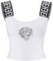 Ed Hardy T-shirt Korte Mouw Tiger glow tape crop tank top white - Thumbnail 1