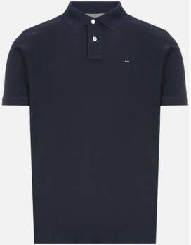 Eden Park Katoenen poloshirt met korte mouwen Blue Heren
