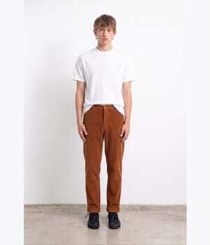 Edmmond Studios Broek Jorge Pant Plain Brown