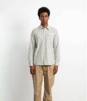 Edmmond Studios Overhemd Lange Mouw Sorne Shirt Plain Grey