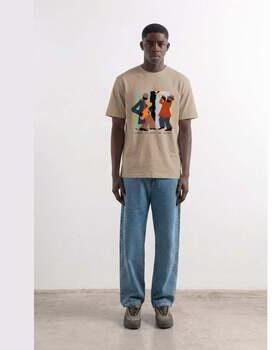 Edmmond Studios T-shirt Korte Mouw Jam Tee Plain Tan - Foto 2