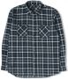 Edwin Roses Labour Shirt LS Navy Heavy Flannel Brushed Blauw Heren - Thumbnail 1