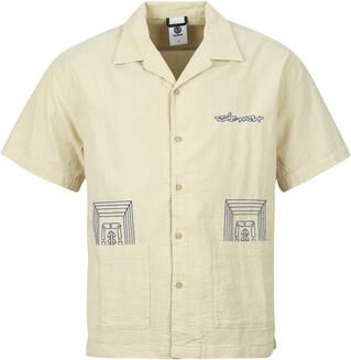 Element Overhemd Korte Mouw SEERSUCKER EMBROIDERY S