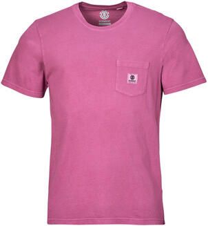 Element Basic Pocket Pigment T-shirts en Polo's Pink Heren