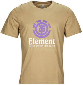 Element Verticale Khaki Tee Korte Mouw Shirt Beige Heren