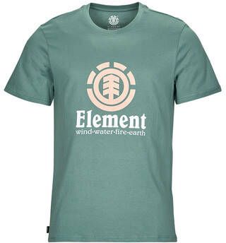 Element Blauwe Verticale Tee Korte Mouw Shirt Blue Heren
