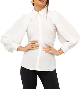 Elisabetta Franchi Verfijnde Ivoor Lange Mouwen Shirt White Dames - Foto 5