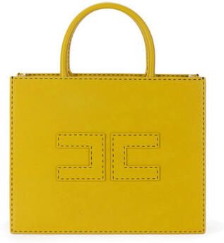 Elisabetta Franchi Contrasterende Stiksel Logo Binnen Voering Jurk Green Dames - Foto 4