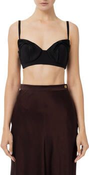Elisabetta Franchi Zwarte Elegante Bustier Top Black Dames - Foto 5