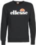 Ellesse Heren Sweatshirt Comfort Fit Geribbelde Halslijn Black Heren - Thumbnail 1