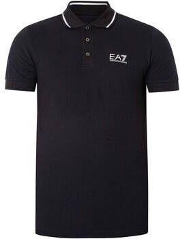 Emporio Armani EA7 Polo Shirt Korte Mouw Poloshirt met kraag en strip