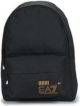 Emporio Ar i EA7 Ar i EA7 Zwarte Gouden Logo Rugzak Black