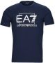 Emporio Armani EA7 Blauwe Print Ronde Hals T-shirt Blue Heren - Thumbnail 2
