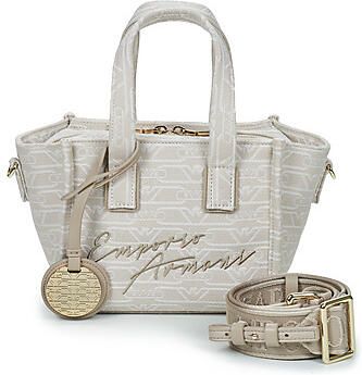 Emporio Armani Shoppers & Totes Monogram Natural Mini Bag in beige