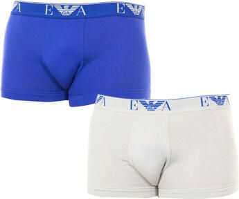Emporio Armani Retro Boxershorts Stretchkatoen Tonaal Tailleband Multicolor Heren
