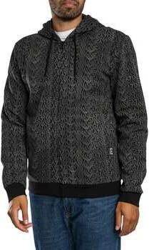 Emporio Armani Capuchon sweaters Hoodie met rits en merkpatroon