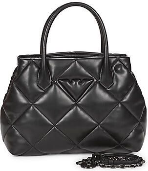 Emporio Armani Zwarte Gewatteerde Winkelmand met Adelaarslogo en Verstelbare Band Black Dames - Foto 2