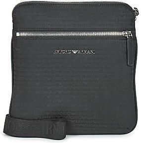 Emporio Armani Logo Crossbody Tas met Verstelbare Band Black Heren - Foto 2