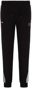 Emporio Armani EA7 Zwarte Katoenmix Jogger Values Line Black Heren