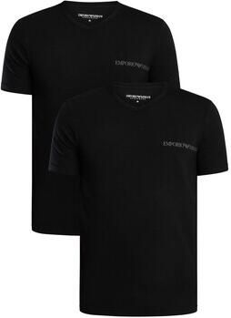 Emporio Armani Pyjama's nachthemden 2-pack lounge katoenen V-hals T-shirt