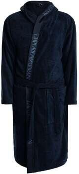 Emporio Armani Pyjama's nachthemden Badjas van badstof met logo-afwerking