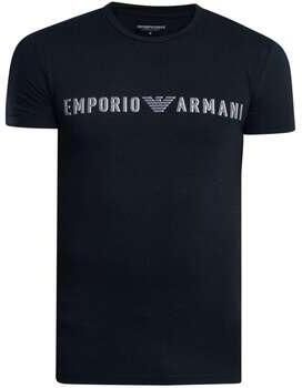 Emporio Armani Pyjama's nachthemden Lounge Mega Logo T-shirt met ronde hals