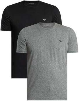 Emporio Armani Pyjama's nachthemden Set van 2 lounge T-shirts met ronde hals