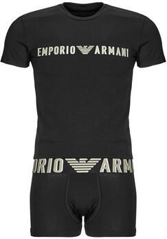 Emporio Armani Pyjama's nachthemden T-SHIRT + TRUNK SET