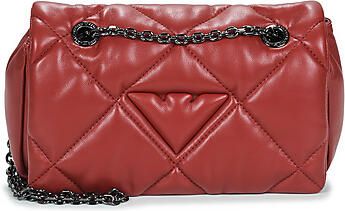 Emporio Armani Gewatteerde Kettingriem Eco-lederen Tas Red Dames