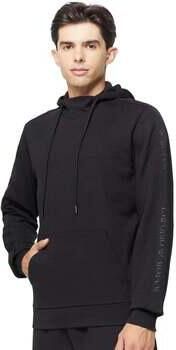 Emporio Armani Sweater Lounge Side Logo Hoodie Black