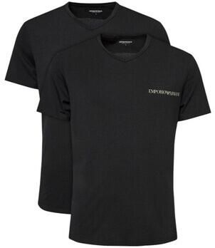 Emporio Armani 2-Pack V-hals T-shirts Zwart Black Heren - Foto 5