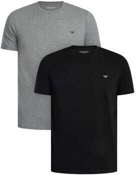 Emporio Armani T-shirt Korte Mouw 2-pack lounge ronde hals stretch T-shirt