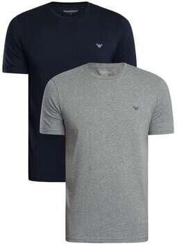 Emporio Armani T-shirt Korte Mouw 2-pack lounge ronde hals stretch T-shirt