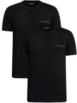 Emporio Armani T-shirt Korte Mouw Lounge 2 Pack Stretch Cotton T-Shirt Black Black - Foto 2