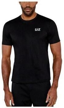 Emporio Armani EA7 Katoenen T-shirt korte mouwen lente zomer Black Heren - Foto 3