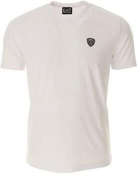 Emporio Armani EA7 Stretch Viscose T-shirt Wit Ronde Hals White Heren - Foto 4